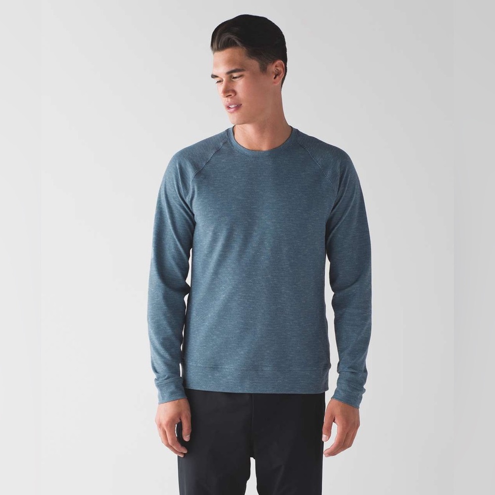 Lululemon | Slitstream LS Crew | Luon Pique Iron Blue Mercury | Men’s Size Small